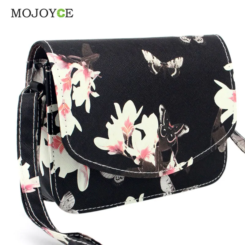 Fashion Floral Print Women Bag Crossbody Women Messenger Bags PU Leather Handbag Purse Sling Shoulder Bags bolsa feminina 1STL