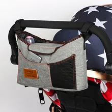 Сумка для хранения детской коляски на плечо, сумка для подгузников, сумка для подгузников, коврик для коляски, бутылка с подвесом, сумка для кормления, серый цвет