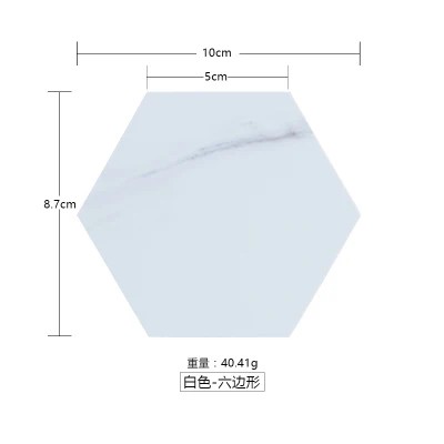 Творческий мраморным принтом подставки чаши изоляцией стол коврики домой скандинавском стиле подставки посуда коврики - Цвет: D