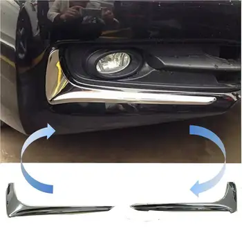 

For Honda Accord 2013-2015 Chrome Front Fog Light Trim Cover Bumper Side Eyelid