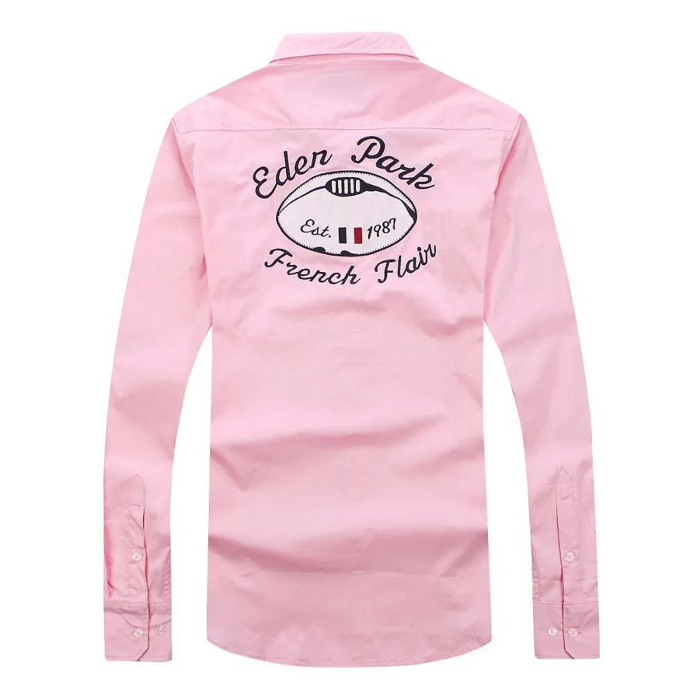 جديد وصول الرجال عدن بارك الكلاسيكية الصيف ملابس علوية بأكمام طويلة للربيع عارضة قميص 100% القطن Camisa الغمد أوم