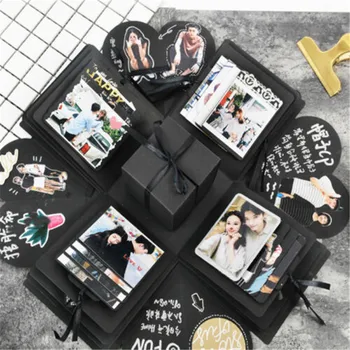 

Hexagon 5 Layer 6 Sided Explosion Gift Box Innovative DIY Photo Album Paper 1pcs Hot New Surprise Storage Box