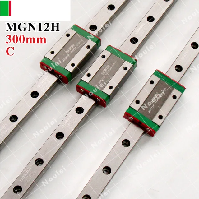 HIWIN MGN12H slide block with MGN12 linear guide rail 300mm for mini