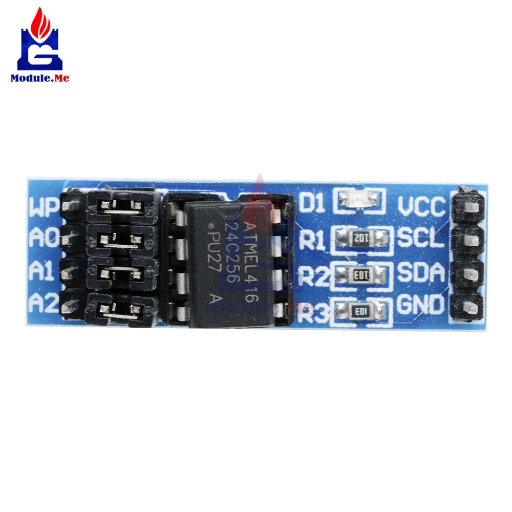 Новый AT24C256 I2C IIC интерфейс EEPROM модуль памяти 8P чип источник питания индикатор Pull Up