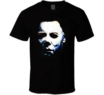 

Halloween, Horror, Slasher, Movie, Michael Myers, Jason Voohees, T-shirt T Shits Printing Short Sleeve Casual O-Neck Cotton