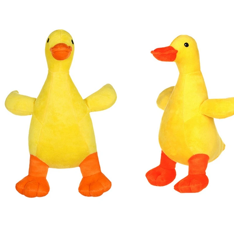 stuffed yellow duck dog toy