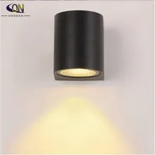 Затемнения Открытый Водонепроницаемый COB светодиодный настенный светильник 6 Вт поверхностного монтажа Graden Коридорная лестница подвесной светильник-бра AC110V/220 V