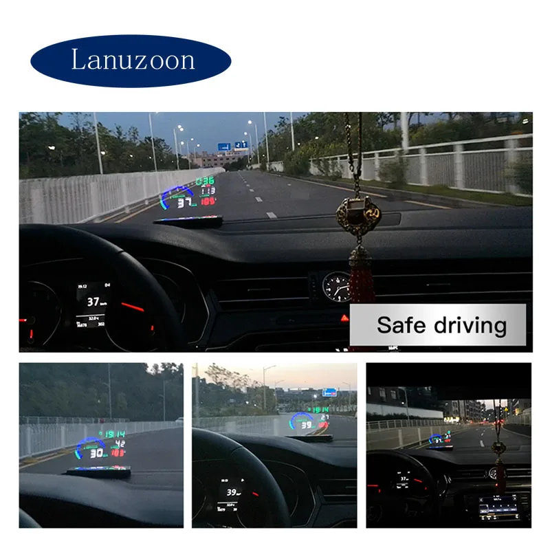 Автомобильный Скорость проектор OBD2 головой вверх Дисплей лобовое стекло