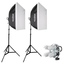 Фотографии высокого качества металла, лампы E27 * 4 Интерфейс разъем BOWENS ELINCHROM softbox 60*60/2 * Маяк