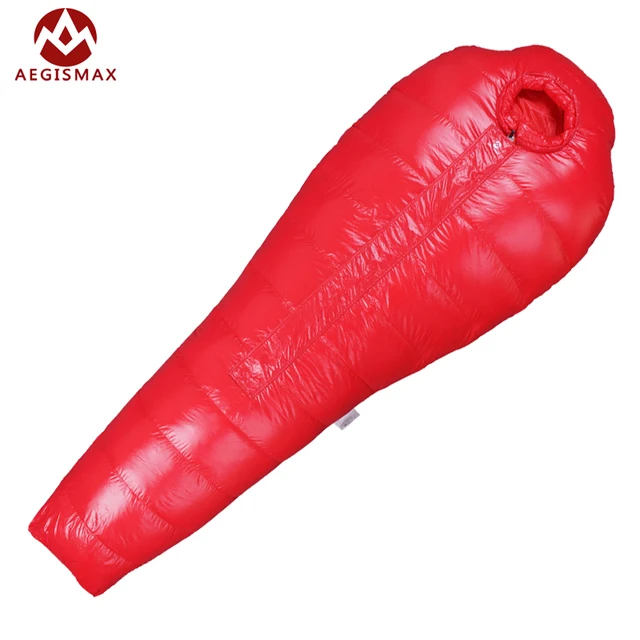 Cheap AEGISMAX high quality Mummy Winter Sleeping Bag Ultralight Down Sleeping Bag 95% White Goose Down Sleeping Bag