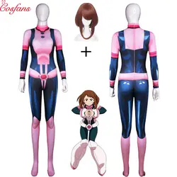 Новый мой герой Academia AsuiTsuyu Yaoyorozu Момо военная одежда герой Academia OCHACO URARAKA косплей Сделано женщины/Дети костюм парик