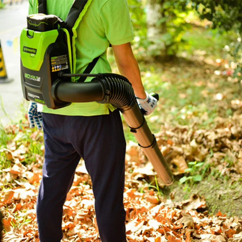 Outdoor Garden Leaf Blower Greenworks Pro 80V 500 CFM DigiPro Cordless Leaf Blower 80V 5.0ah battery and charger