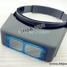 Бинокулярная Лупа с двойными линзами, оптическое стекло 1.5X 2X 2.5X 3.5X, ювелирное освещение, увеличительные инструменты