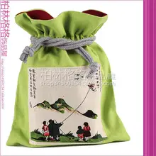 Дизайн 10 шт. китайские ручной народного таможенный Лен кошелек Чехол