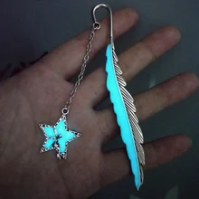 Ретро милые светящиеся ангельские крылья с перьями металлическая закладка Закладка для книг студентов Канцтовары подарок