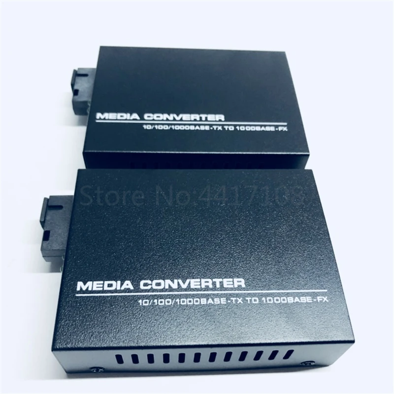 1 пара гигабитных оптоволоконных медиа конвертеров FTTH 10/100 Мбит/с одномодовый