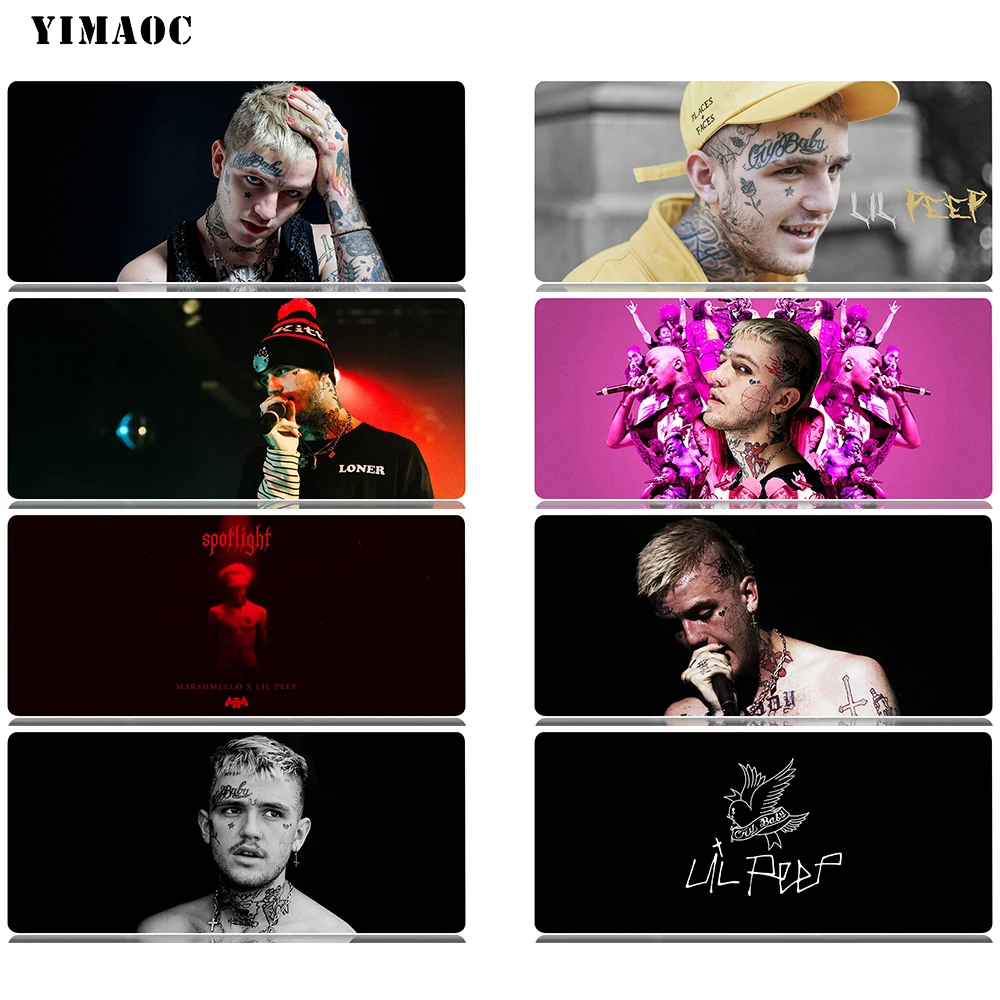 

YIMAOC Lil Peep Gustav hr Lil Bo Peep Mouse Pad 30x80 cm Computer Mousepad Anti-slip Natural Rubber Gaming Mouse Mat