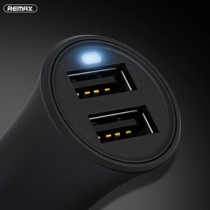 ريماكس 2.4A المزدوج USB شاحن سيارة مع الصمام سريع تهمة adatper مصغرة شحن ل iphone 7 8 X/xiaomi/ipad سامسونج DC 12-24 V