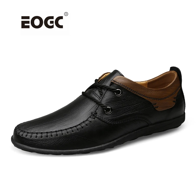 

Handmade genuine leather men flats shoes,Soft leather shoes men ,Plus size leather shoes men casual shoes Dropshipping