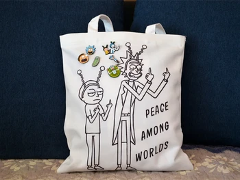 

New Rick and Morty Environmentally-Friendly Canvas Bags Type 2