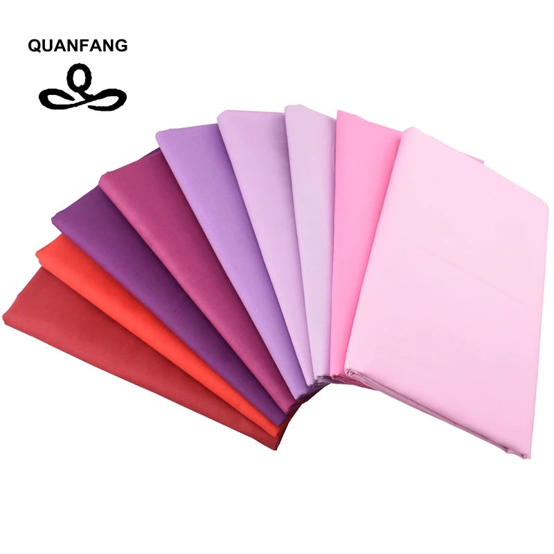 QUANFANG однотонная саржевая хлопковая ткань для шитья своими руками простыня