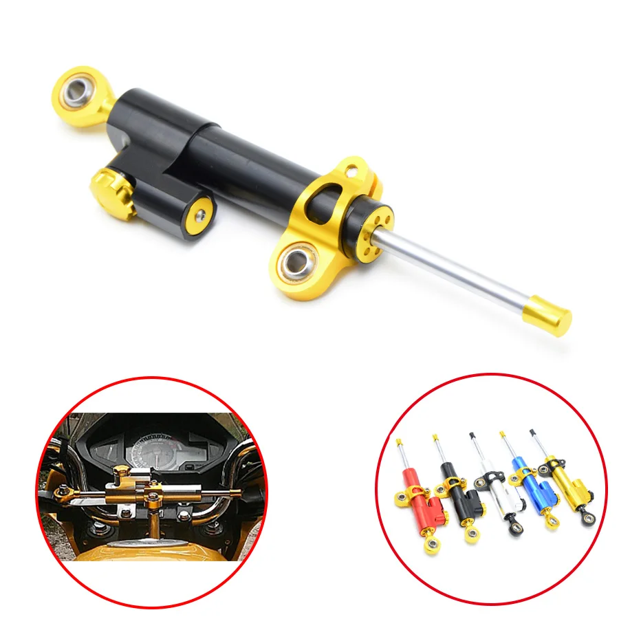 Universal Motorcycle Damper Steering Stabilizer Moto Linear Safety