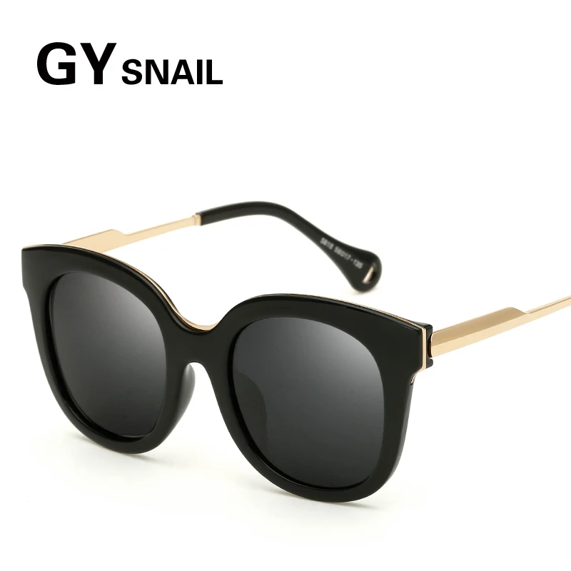 GYSnail Fashion Retro Big Frame Oval Polarized Sunglasses Women Men