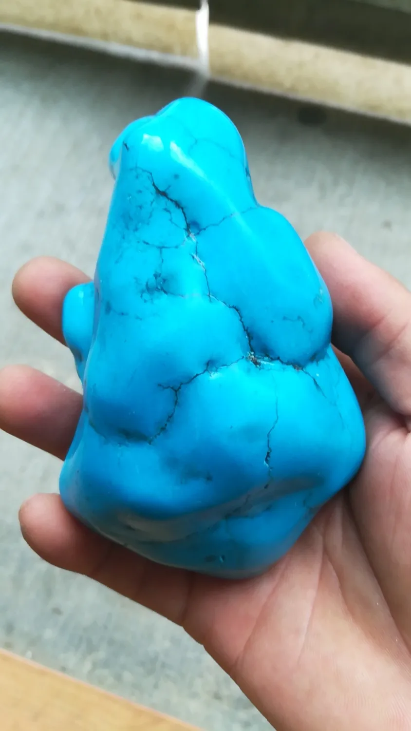 480g Natural crystal turquoise raw stone energy healing crystal