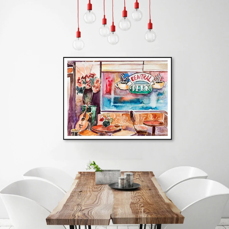 Watercolor Print Kicthen Room Decor