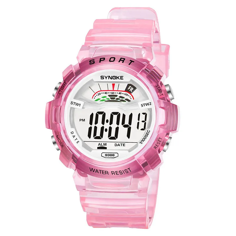 

Children Boys Student Sports Watches 30M Waterproof Back Light LED Digital Watch Double Action Wristwatches For Gift #4M29#F