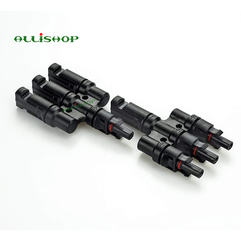 

5Pair MC4 Connector MC4 T Branch Connectors MMMF and FFFM Wire Cable Branch Splitter Coupler T Shape MC4 Solar Panel Branch