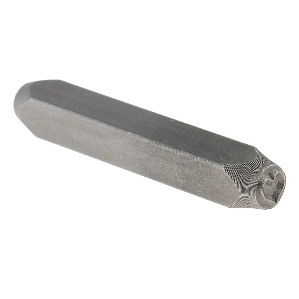 Precision 6mm Stamp Craft Stainless Steel Heart Shape Stamp Punch for Stamping Metal Blanks Leathercraft