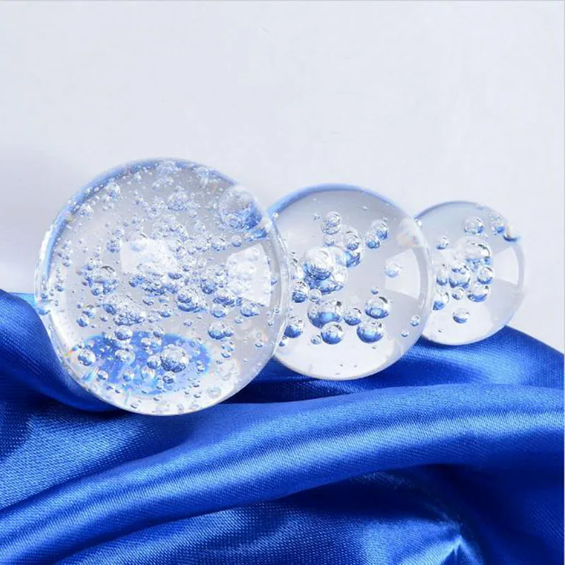 1pcs 5cm Crystal Glass Bubble Ball Quartz Marbles Magic Ball Home