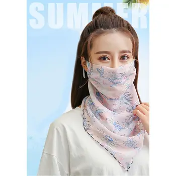 

Outdoor Half Face Mask Double Sided Windproof Dust-proof Sunshade Neck Cover Protector Masks Scarf Shawl