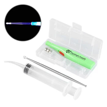 

LED Earwax Removal Tool Kit Stainless Steel Earpick Tonsil Stone Extractor MSU99