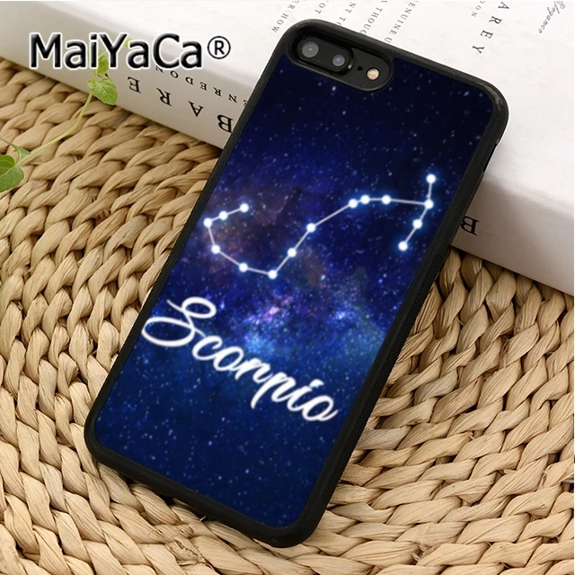 MaiYaCa Скорпион Звездный знак чехол для телефона iPhone 5 6 s 7 8 plus 11 12 Pro X XR XS Max Samsung Galaxy S6