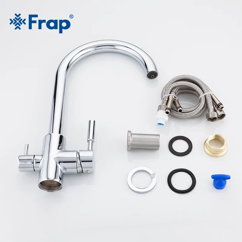  Frap chrome Kitchen sink Faucet 360 Degree Rotation with Water Purification Features three ways hot - 32868071337