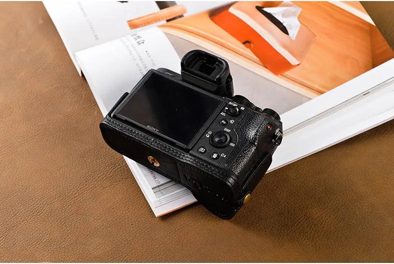[VR] чехол для камеры ручной работы из натуральной кожи на половину корпуса Sony A7R2