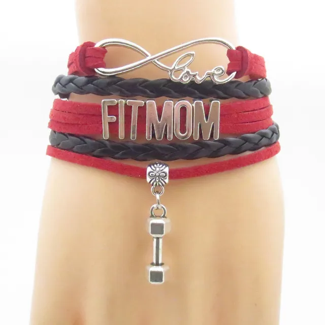 Love Fit Mom Bracelets Infinity Exercise Bracelet Fashion Love Fit Mom Bracelets Infinity Exercise Bracelet Fashion Fitness For