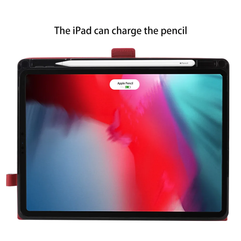Для iPad Pro 11 чехол с держателем карандаша,(поддержка зарядки карандаша) кошелек Многофункциональные Чехлы съемный слот для карт filp