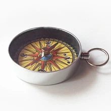 1 шт. портативный военный кемпинг открытый компас подвесной компас рюкзак походные инструменты для выживания с кольцом для ключей