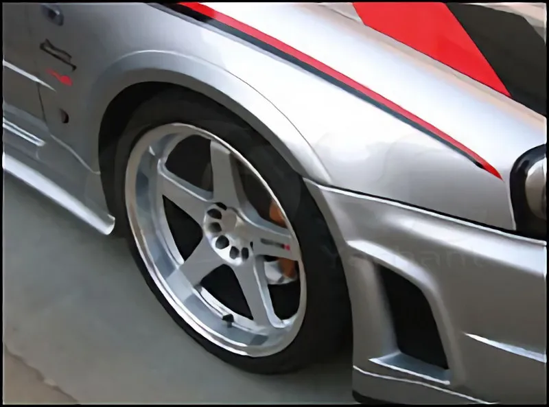 1999-2002 Nissan Skyline R34 GTR Nismo Style Front Over Fender Flare FRP (100)