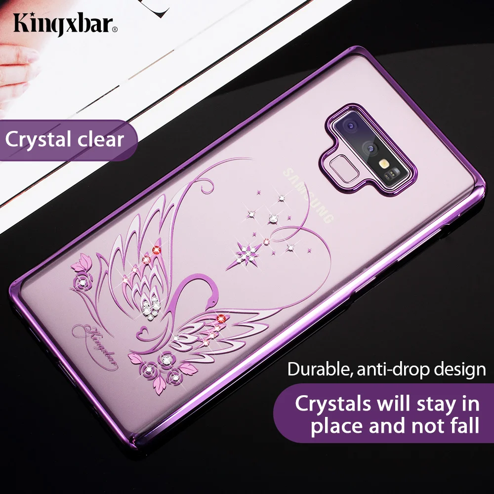 KINGXBAR Case for Samsung Galaxy Note 9 Case Crystal from Swarovski Cover for Samsung Galaxy Note 9 Cover Luxury Transparent     (2)
