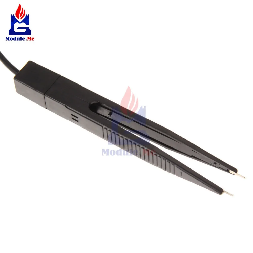 SMD Inductor Test Clip Probe Tweezers 250V For Resistor Multimeter Capacitor Meter Clip Probe For SMD Components Measure