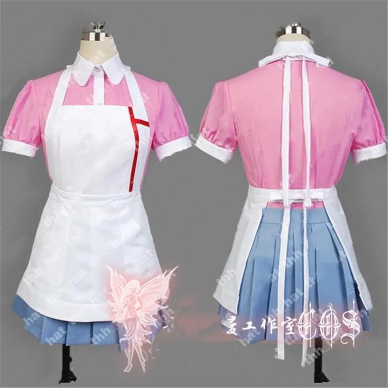 Аниме Dangan Ronpa 2 Danganronpa Mikan Tsumiki костюм для косплея| |