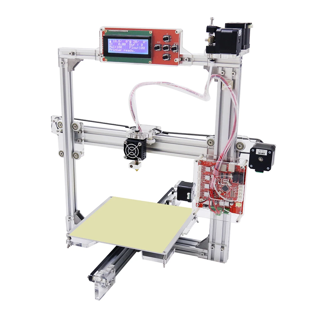 Anet A2 3d принтер DIY Алюминиевый металлический 3D трехмерный 0,4 мм сопло 3D печать с TF картой офлайн ЖК-дисплей печать