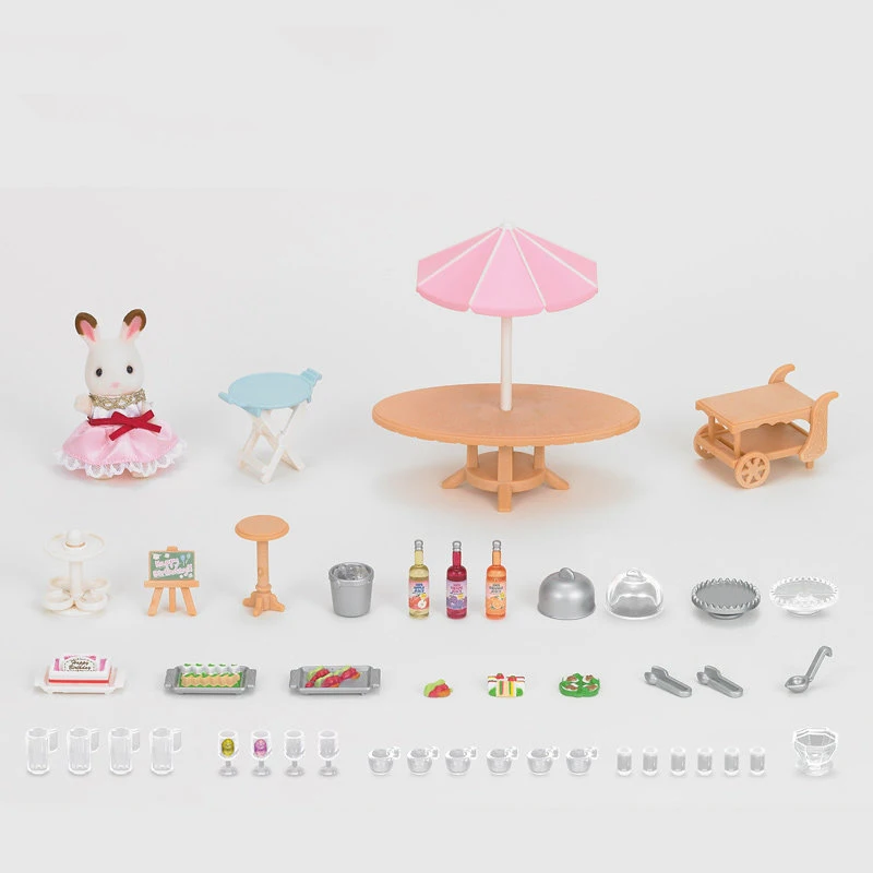 Sylvanian Family пушистый кукольный домик с животными аксессуары для сцен набор