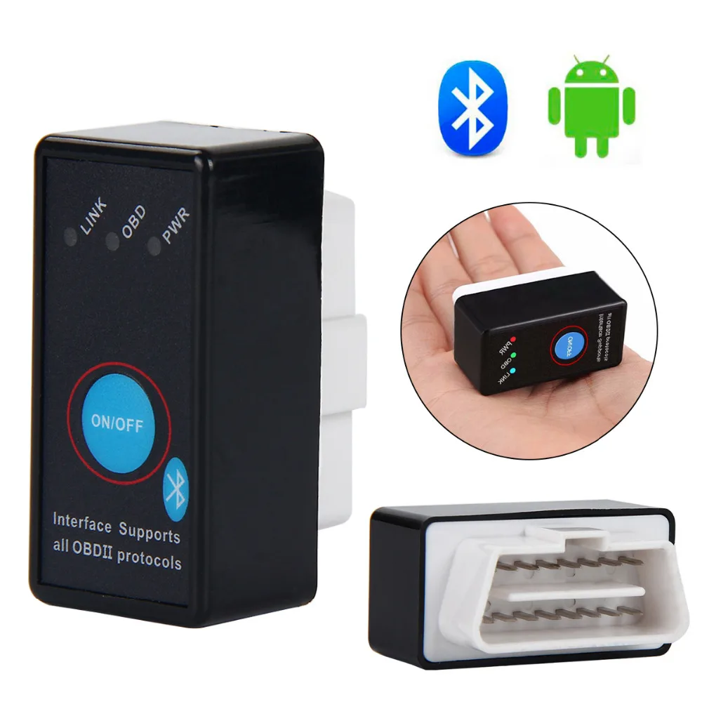 

Bluetooth ELM327 V1.5 25K80 car detector with switch can measure driving computer data