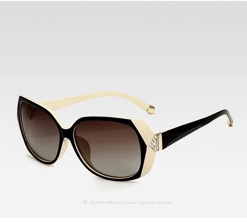 Авиатор для женщин Мода Большой большие солнцезащитные очки поляризационные Защита от солнца очки Дамы Винтаж Óculos de sol feminino для VT7011