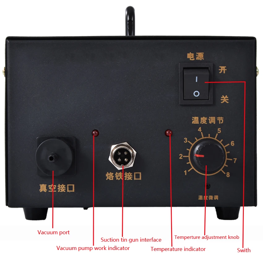 F474A оловоотсоса термостат Электрический всасывания олова пистолет всасывания олова насос автоматическое удаление олова 220 В 120 Вт 0.08mpa(600 мм/hg